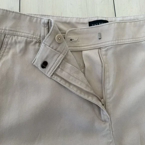 Talbots Flowy Wide Leg Ankle Pants Women’s 16P Beige - Picture 5 of 16